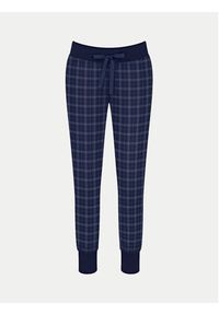 Triumph Spodnie piżamowe 10216544 Granatowy Regular Fit. Kolor: niebieski. Materiał: bawełna #4