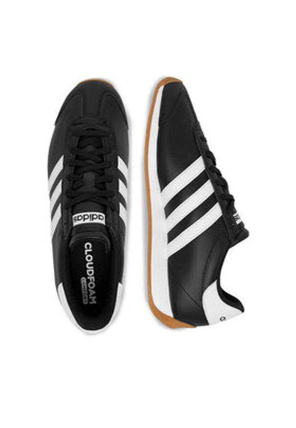 Adidas - adidas Sneakersy CEO-RUNVISTA HQ2315 Czarny. Kolor: czarny. Materiał: skóra