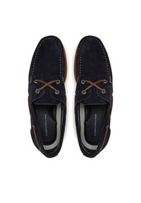 TOMMY HILFIGER - Tommy Hilfiger Półbuty Th Boat Shoe Core Suede FM0FM05387 Granatowy. Kolor: niebieski. Materiał: skóra, zamsz #6