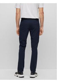 BOSS - Boss Spodnie materiałowe 50487561 Granatowy Slim Fit. Kolor: niebieski. Materiał: materiał
