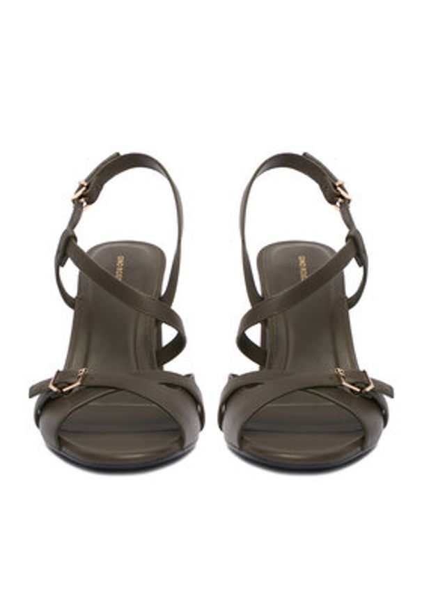 Gino Rossi - GINO ROSSI Sandały EO-GL15-986-1 Zielony. Kolor: zielony. Materiał: skóra