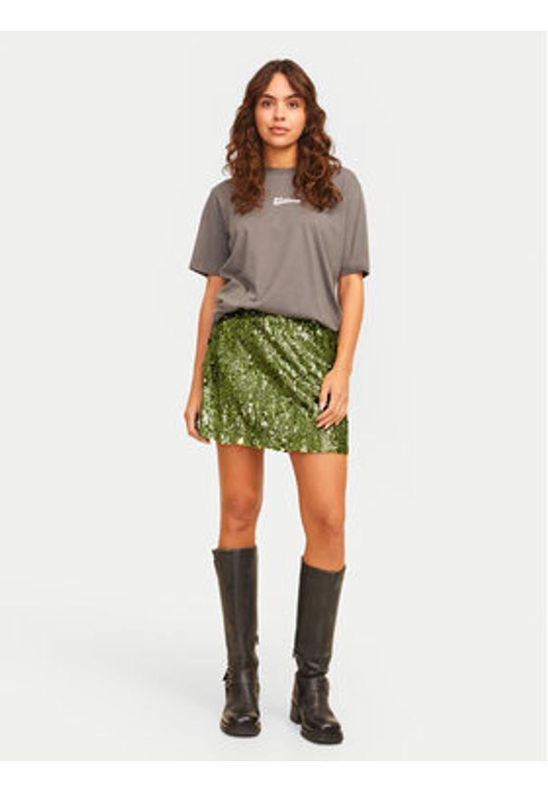 JJXX Spódnica mini Tara 12265330 Zielony Regular Fit. Kolor: zielony. Materiał: syntetyk