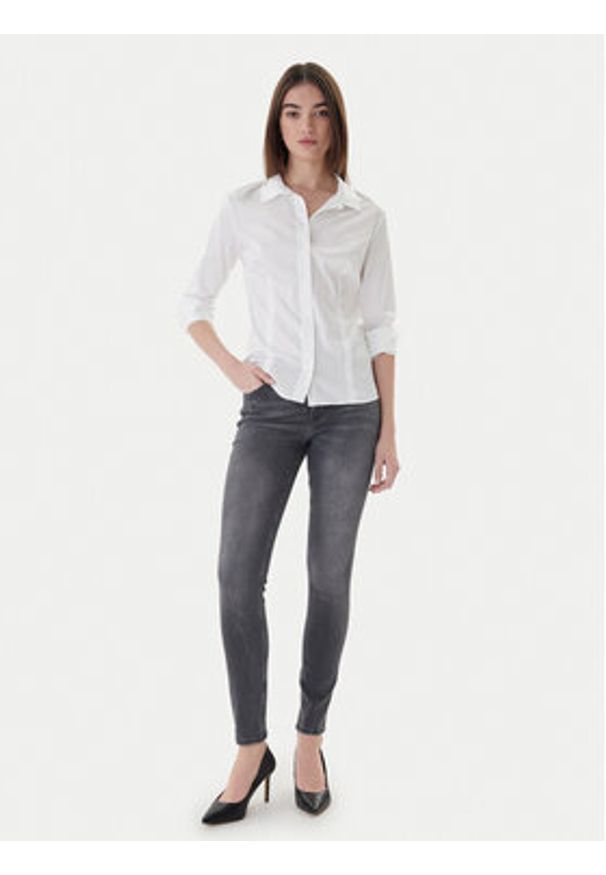 Guess Jeansy W2YA46 D4PZ2 Szary Skinny Fit. Kolor: szary