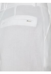 Big-Star - Szorty damskie z domieszką lnu kremowe Maryliana 100. Kolor: biały. Materiał: len. Sezon: lato. Styl: klasyczny, elegancki #5