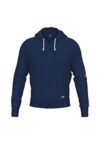 ERREA - Sweat zapinany na zamek błyskawiczny z kapturem Errea Essential. Typ kołnierza: kaptur. Kolor: fioletowy, niebieski, wielokolorowy. Sport: fitness #1