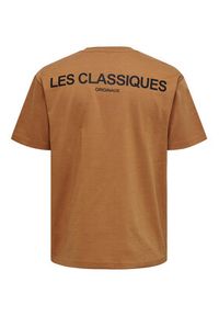 Only & Sons T-Shirt 22027063 Brązowy Regular Fit. Kolor: brązowy. Materiał: bawełna #7