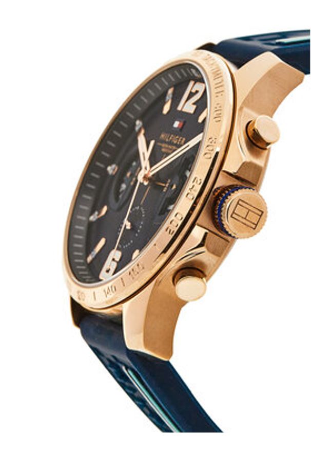 TOMMY HILFIGER - Tommy Hilfiger Zegarek Decker 1791474 Granatowy. Kolor: niebieski