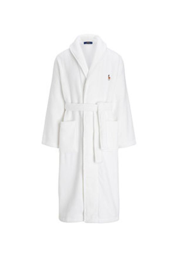 Polo Ralph Lauren Szlafrok 714899683002 Biały. Typ kołnierza: polo. Kolor: biały. Materiał: bawełna