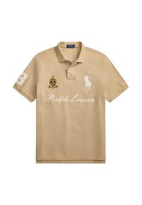 Polo Ralph Lauren Polo 710B20009003 Beżowy Regular Fit. Typ kołnierza: polo. Kolor: beżowy. Materiał: bawełna #3