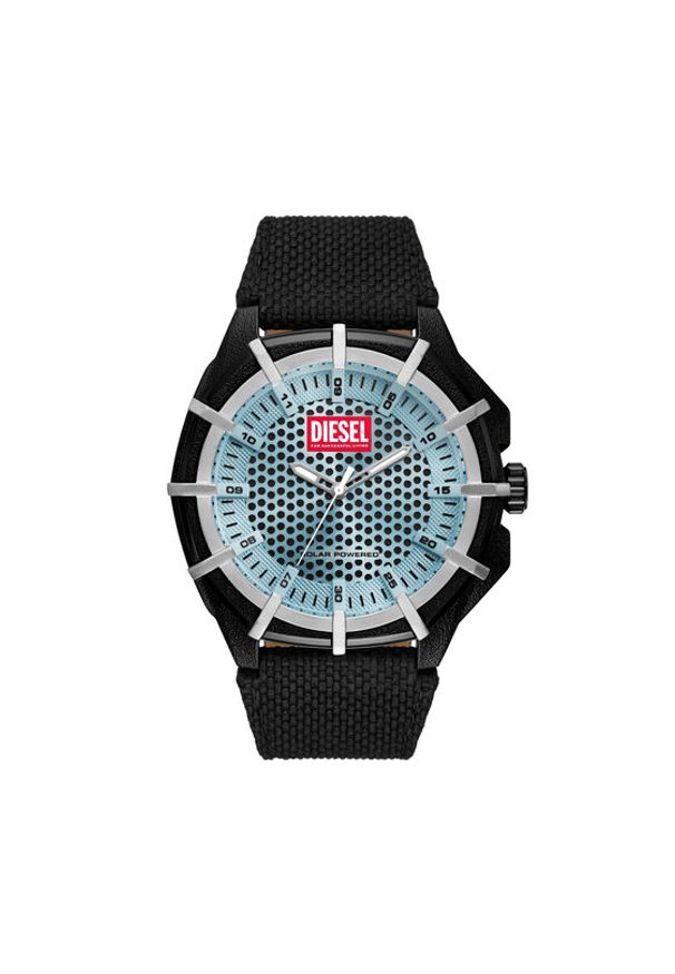 Diesel Zegarek Framed Solar DZ4679 Czarny. Kolor: czarny. Materiał: syntetyk