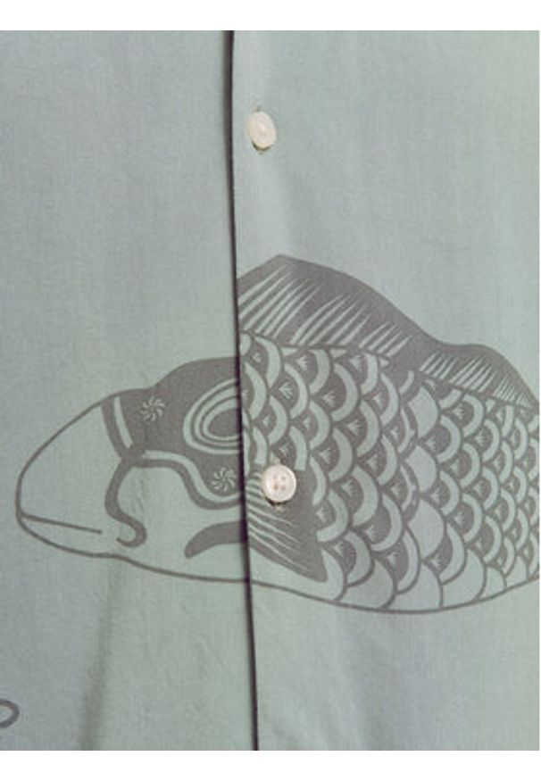 Jack & Jones Koszula Jeff 12268465 Zielony Relaxed Fit. Kolor: zielony. Materiał: wiskoza