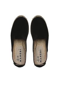 Manebi Espadryle Double Sole Espadrilles K 1.0 D0 Czarny. Kolor: czarny. Materiał: skóra, zamsz