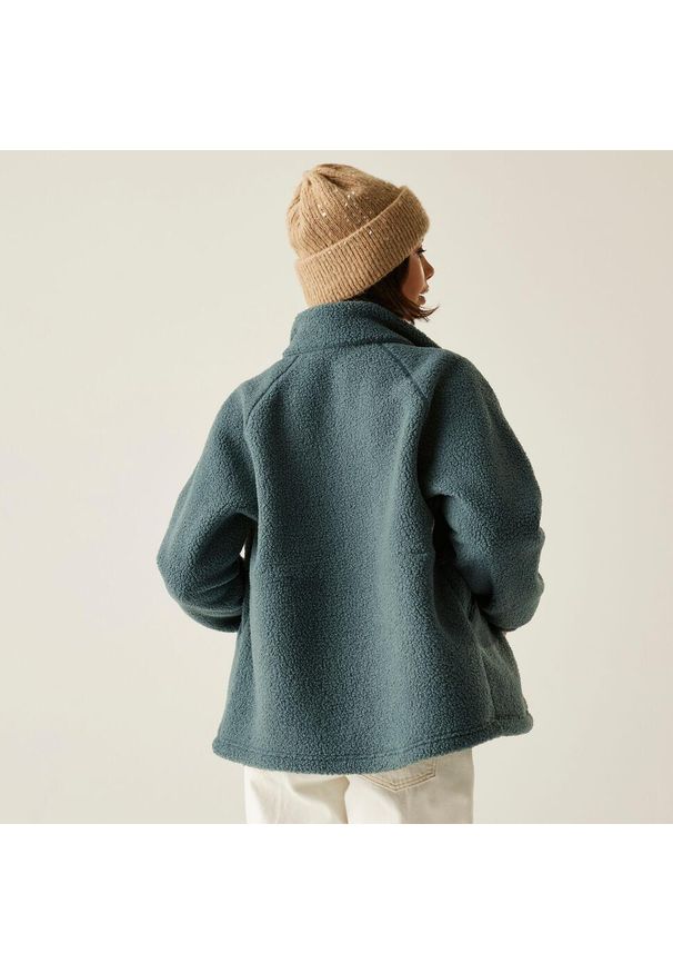 Regatta - Polar damski rozsuwany Emilica Borg. Kolor: zielony. Materiał: polar. Sport: turystyka piesza