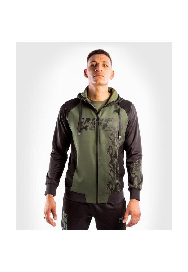 Bluza sportowa męska VENUM UFC Authentic Fight Week Zip. Kolor: czarny, zielony, wielokolorowy
