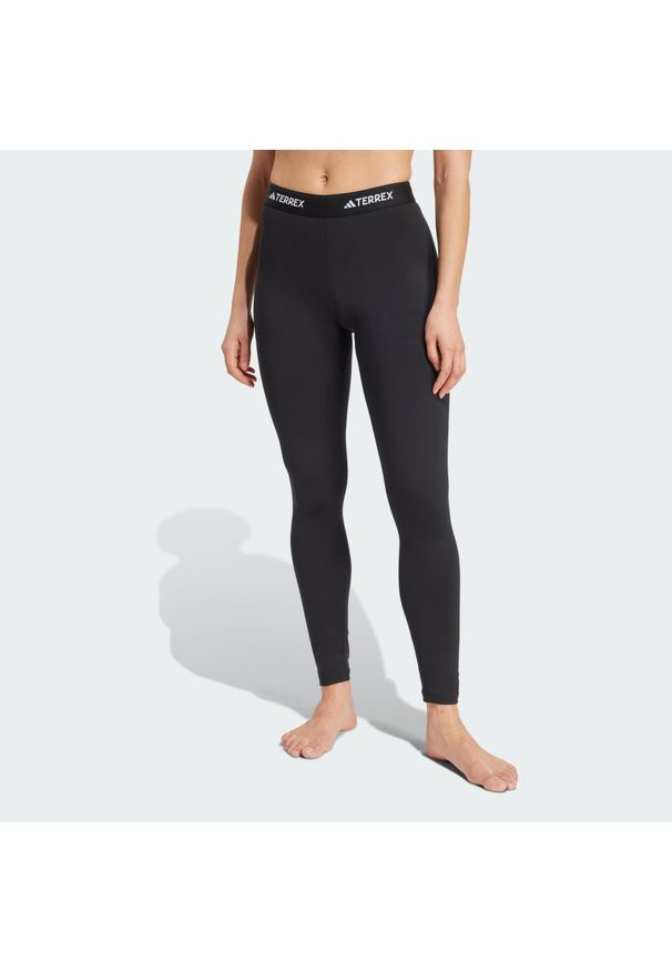 Adidas - Legginsy bazowe Multi Synthetic Base Layer. Kolor: czarny. Technologia: ClimaCool (Adidas). Sezon: lato. Sport: turystyka piesza