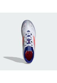 Adidas - Buty F50 Club FXG Kids. Kolor: biały, niebieski, czerwony, wielokolorowy. Materiał: materiał