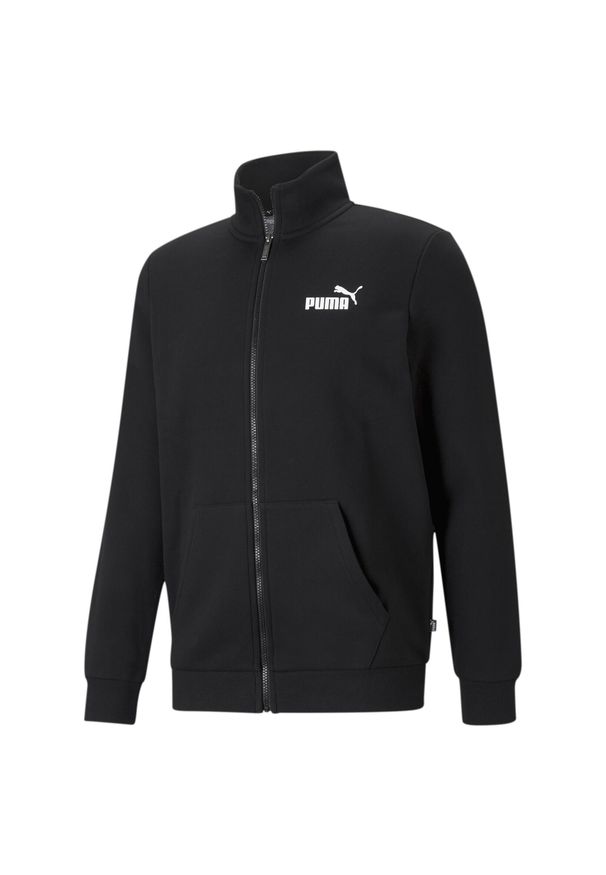 Kurtka Puma Essentials Track Fleece Full Zip, Mężczyźni. Kolor: czarny. Materiał: bawełna, materiał