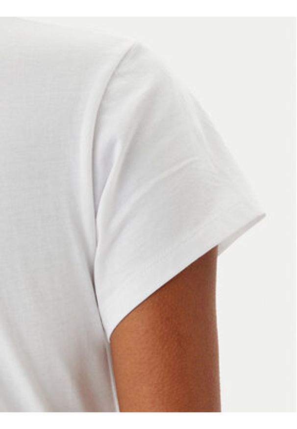 BOSS T-Shirt C_Eslane_4 50540432 Biały Slim Fit. Kolor: biały. Materiał: bawełna