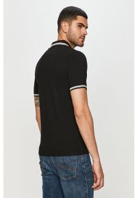 Guess Jeans - Polo. Okazja: na co dzień. Typ kołnierza: polo. Kolor: czarny. Materiał: jeans. Długość: krótkie. Wzór: gładki, aplikacja. Styl: casual #4