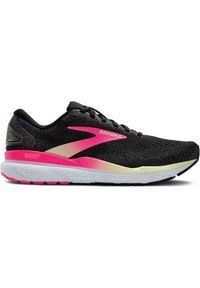 Buty do biegania damskie Brooks Ghost 16 Tumbled. Zapięcie: sznurówki. Kolor: czarny, wielokolorowy. Materiał: syntetyk, materiał. Szerokość cholewki: normalna. Sport: bieganie