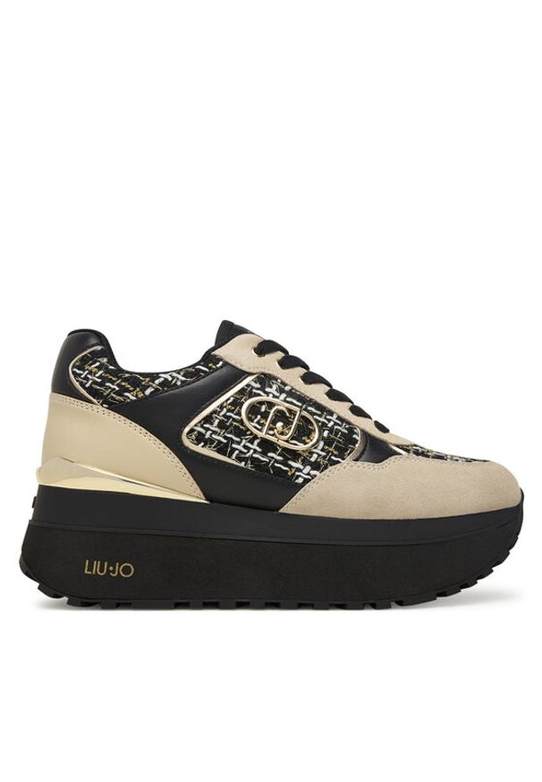 Liu Jo Sneakersy Plus 01 BF5011 PX686 Beżowy. Kolor: beżowy. Materiał: zamsz, skóra