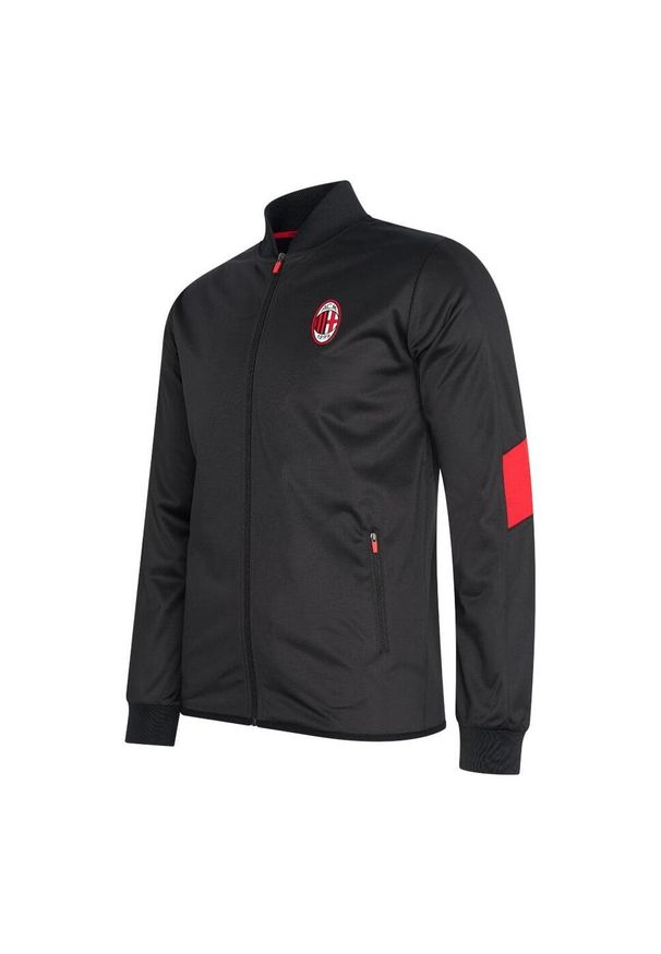 AC MILAN - Dres Sportowy męski AC Milan. Kolor: czarny. Materiał: dresówka