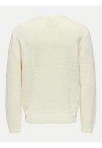 Only & Sons Sweter Anthony 22029798 Écru Regular Fit. Kolor: kremowy. Materiał: bawełna, syntetyk #3