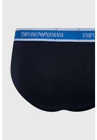 Emporio Armani Underwear Slipy (3-pack) męskie kolor granatowy. Kolor: niebieski #2