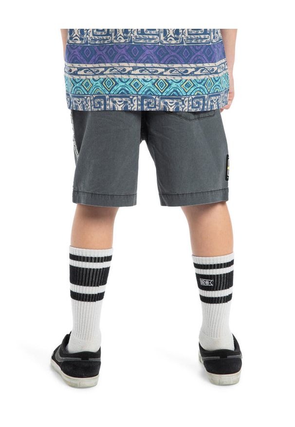Quiksilver - Spodenki z elastyczną talią dla Chłopcy TAXER GLOBAL HEAT Czarny. Kolor: czarny. Materiał: bawełna, elastan, materiał. Długość: krótkie. Sezon: lato