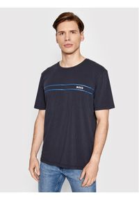 BOSS - Boss T-Shirt Urban 50465584 Granatowy Regular Fit. Kolor: niebieski. Materiał: bawełna