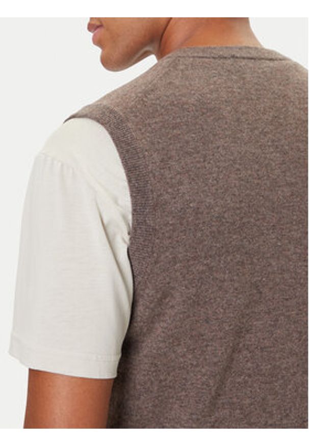 United Colors of Benetton - United Colors Of Benetton Sweter 1002U400L Szary Regular Fit. Kolor: szary. Materiał: wełna