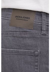 Jack & Jones szorty jeansowe męskie kolor szary. Kolor: szary. Materiał: jeans
