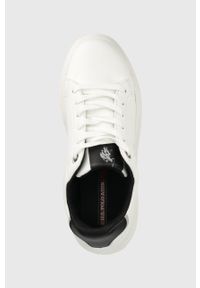 U.S. Polo Assn. sneakersy kolor biały. Nosek buta: okrągły. Zapięcie: sznurówki. Kolor: biały. Obcas: na platformie