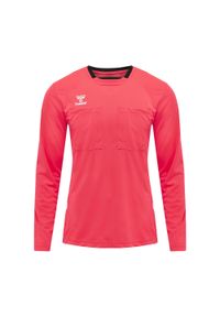 Hummel Koszulka sędziowska arbitra sędzia Referee Chevron Jersey. Kolor: różowy. Materiał: jersey. Sport: piłka nożna #1