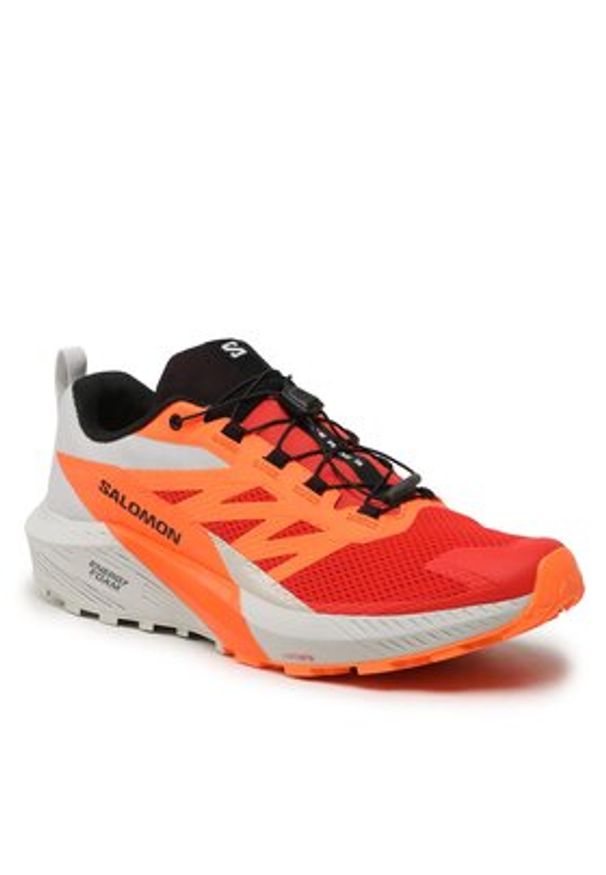 salomon - Salomon Buty do biegania Sense Ride 5 L47046200 Pomarańczowy. Kolor: pomarańczowy. Materiał: materiał