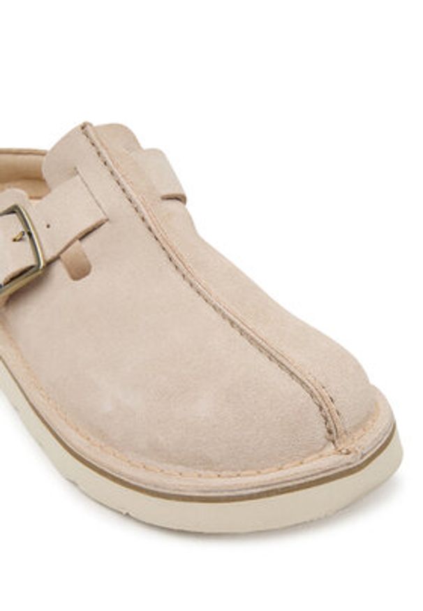 Clarks Klapki Solsbury Mule. 26184170 Beżowy. Kolor: beżowy. Materiał: skóra, zamsz