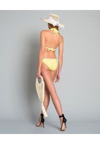 MISSION SWIM - Dół od bikini Joanna. Kolor: żółty. Materiał: materiał. Wzór: aplikacja, paski #5