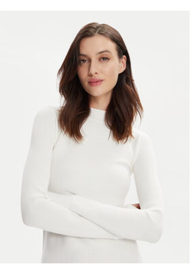 Max Mara Leisure Sukienka dzianinowa Pireo 2416321017 Biały Regular Fit. Kolor: biały. Materiał: wiskoza