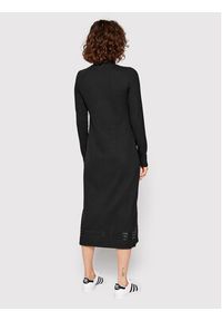 Adidas - adidas Sukienka dzianinowa Rib HE6916 Czarny Regular Fit. Kolor: czarny. Materiał: bawełna #2