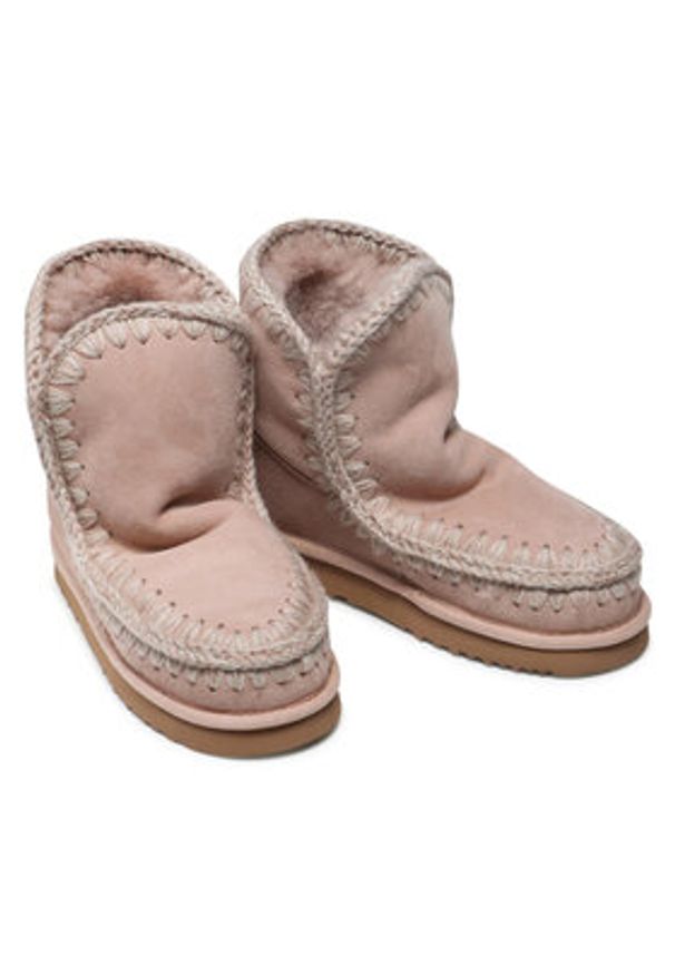 Mou Śniegowce Eskimo 18 FW101001A Różowy. Kolor: różowy. Materiał: skóra, zamsz