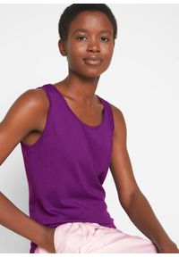 bonprix - Długi top z czystej bawełny (5 sztuk). Kolor: niebieski, różowy. Materiał: bawełna. Długość: długie. Wzór: gładki, jednolity, melanż #2