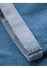 Ombre Clothing - Jeansowe szorty męskie z podwinięta nogawką - jasnoniebieskie V1 OM-SRDS-0161 - XXL. Kolor: niebieski. Materiał: jeans. Sezon: lato. Styl: klasyczny, elegancki #10
