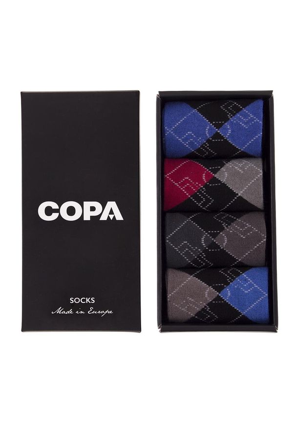 COPA FOOTBALL - Zestaw skarpetek - Dorosły - Argyle - Czarny. Kolor: czarny. Sport: piłka nożna