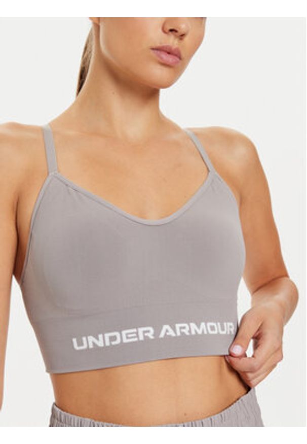 Under Armour Biustonosz sportowy UA Vanish 1384417 Beżowy. Kolor: beżowy. Materiał: syntetyk