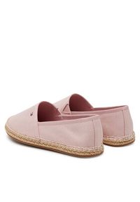 TOMMY HILFIGER - Tommy Hilfiger Espadryle Flag Canvas Espadrille FW0FW08541 Różowy. Kolor: różowy. Materiał: materiał #6
