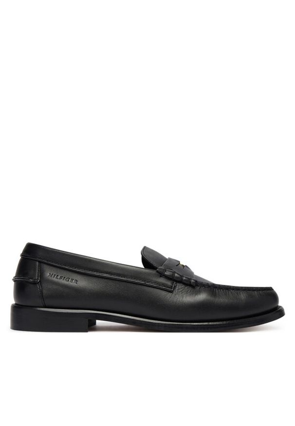 TOMMY HILFIGER - Tommy Hilfiger Mokasyny Penny Crust FM0FM05836 Czarny. Kolor: czarny. Materiał: skóra