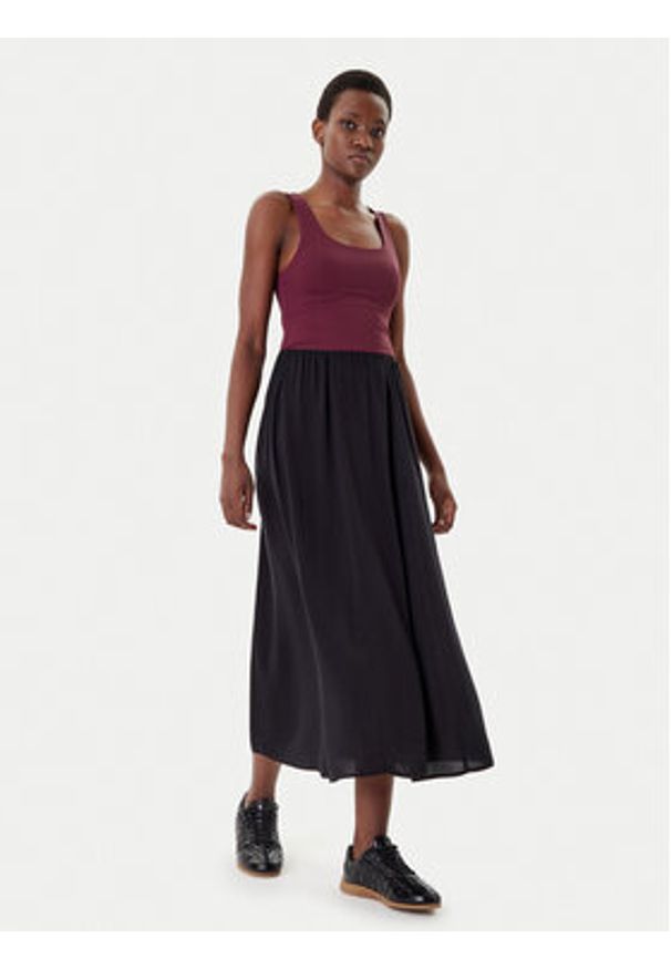 only - ONLY Spódnica maxi Nova 15357477 Czarny Regular Fit. Kolor: czarny. Materiał: wiskoza