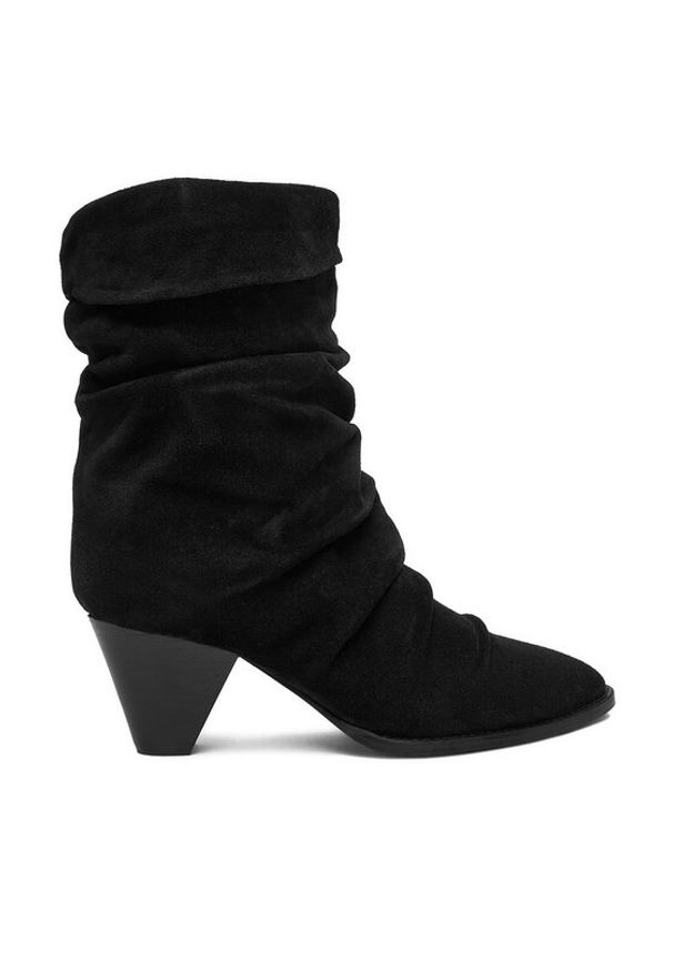 Badura Botki EO-APRIL-25FW218 Czarny. Kolor: czarny. Materiał: zamsz, skóra