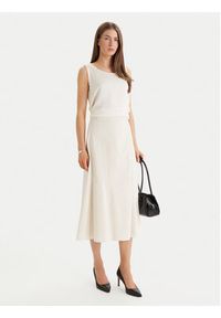 BOSS Spódnica trapezowa Vuleran 1 50557420 Écru Regular Fit. Materiał: bawełna #5