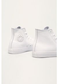 Converse - Trampki Chuck Taylor All Star Leather. Nosek buta: okrągły. Zapięcie: sznurówki. Kolor: biały. Materiał: guma #4